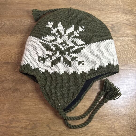 Lot Of 2 Unisex Toboggan Style Ski Beanie Ear Flaps Wool Blend Winter Knit Hat - Picture 7 of 10